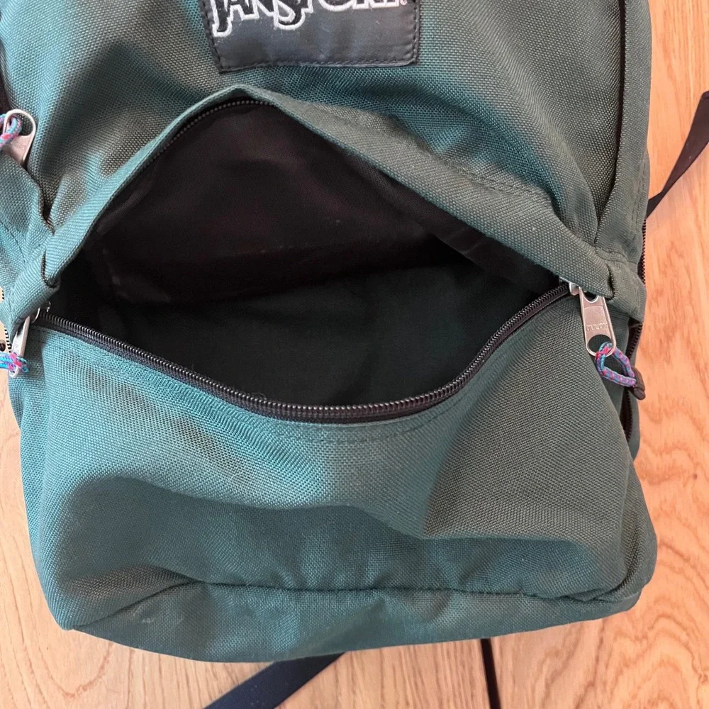 JanSport Vintage 90s Cargo Green Backpack Attachment One Size Gorpcore Retro Bag